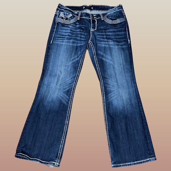Plus Size Vigoss Low Rise Bootcut Jeans Size 18 36x29 - Picture 1 of 6